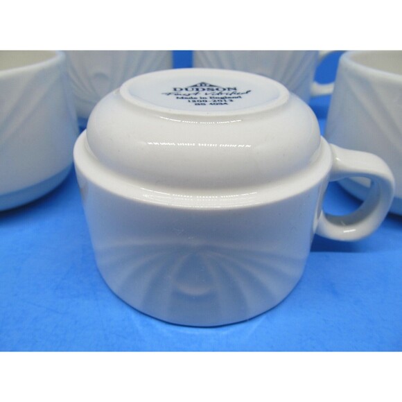 Dudson Olympus White Coffee Cups Bundle of 5 - Picture 4 of 12